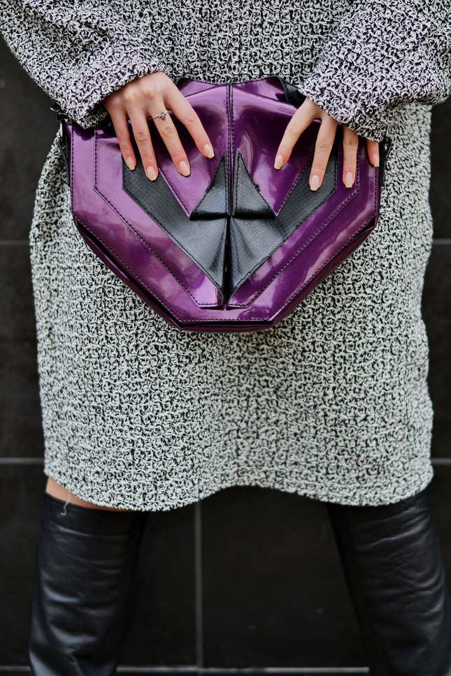 Purple-Origami-Bag